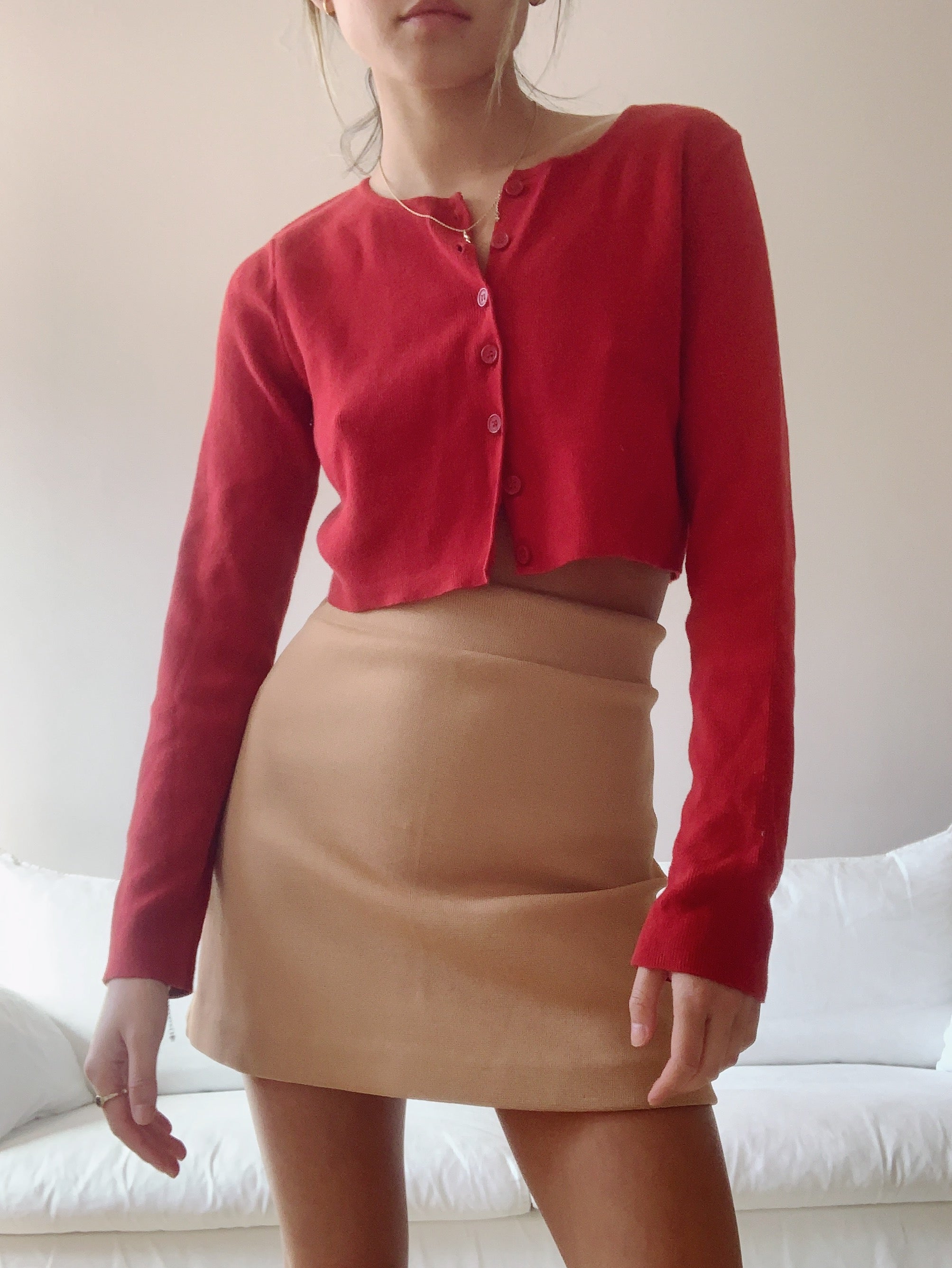 Brandy Melville - Red Brandy Melville Shorts on Designer Wardrobe