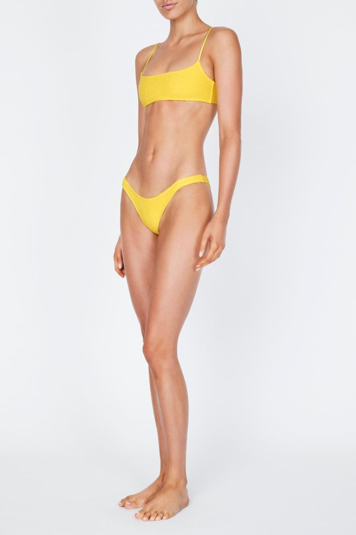 Triangl, Yellow Mica Tuscan Terry Bikini, 100% Of Profits Donated